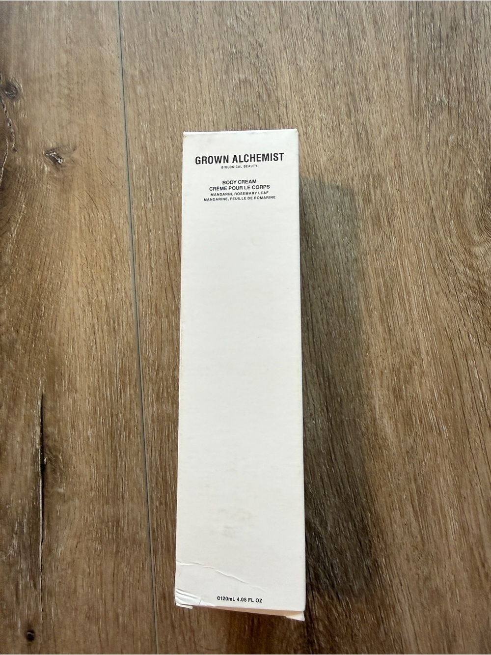 Grown Alchemist Cream Body Balm in Off-White Box